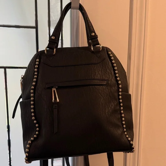 Jessica Simpson Black Textured Backpack - Picture 4 of 12